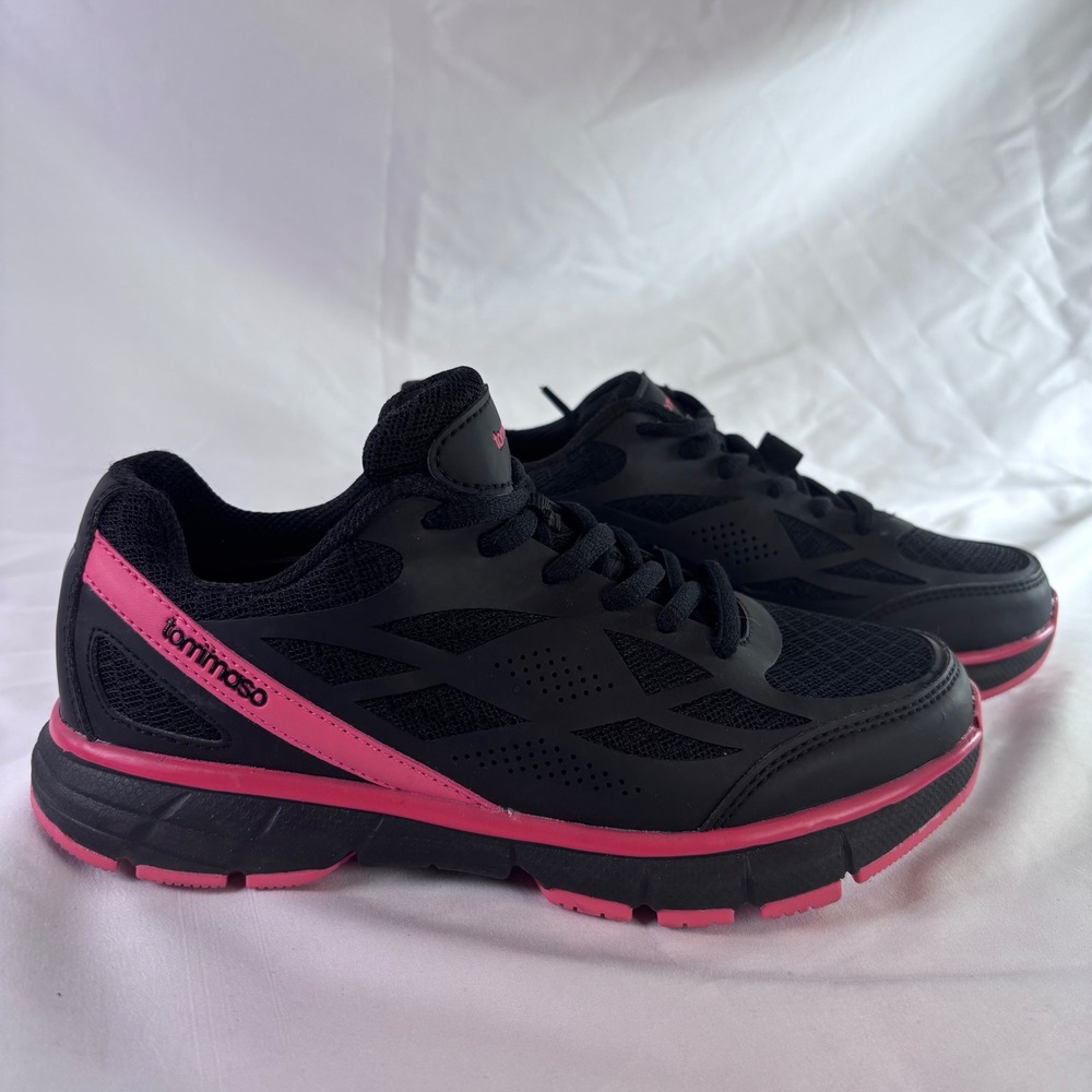 Tommaso Venezia Cycling Shoes Womens 6 Black Pink SPD Cleat Spin‎ Bike Sneakers